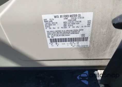 2016 Lincoln Mkx Reserve from USA, damaged, VIN 2LMTJ8LR7GBL59941